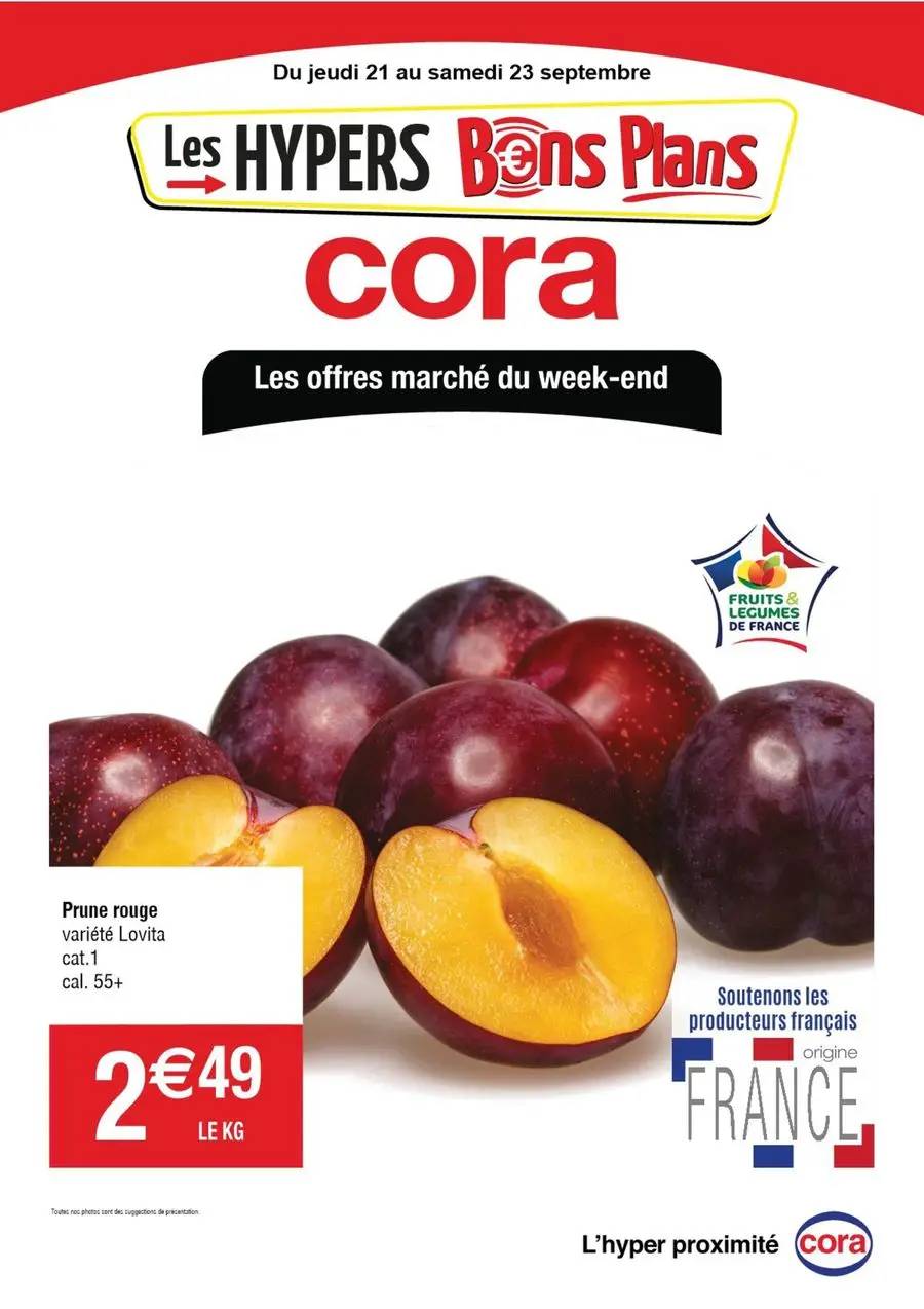 Les offres marché du week-end