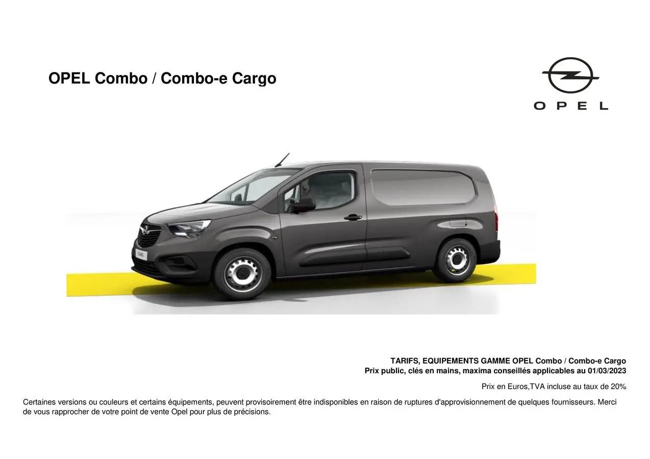 Opel Combo-e Cargo