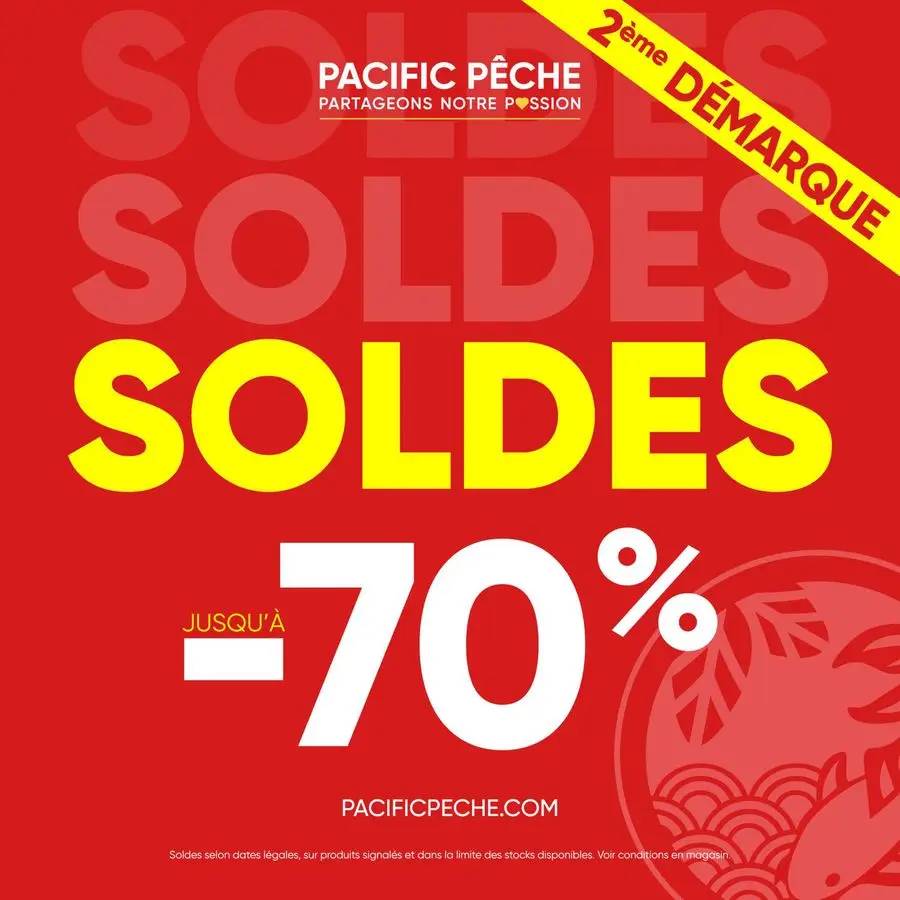 C'est la 2ème démarque des Soldes chez Pacific Pêche : jusqu'à -70% sur une large sélection d'articles de pêche 