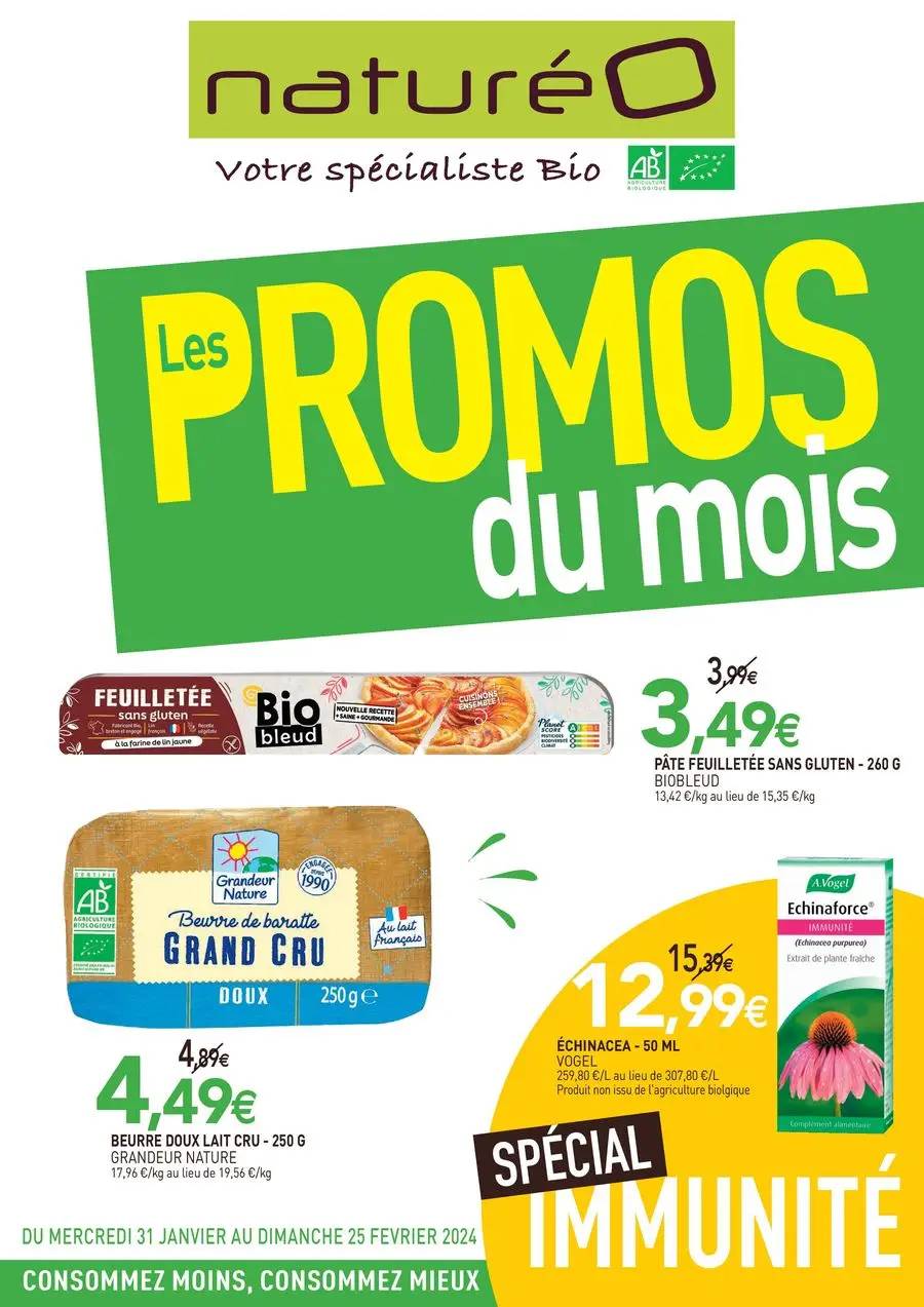 Les promos du mois