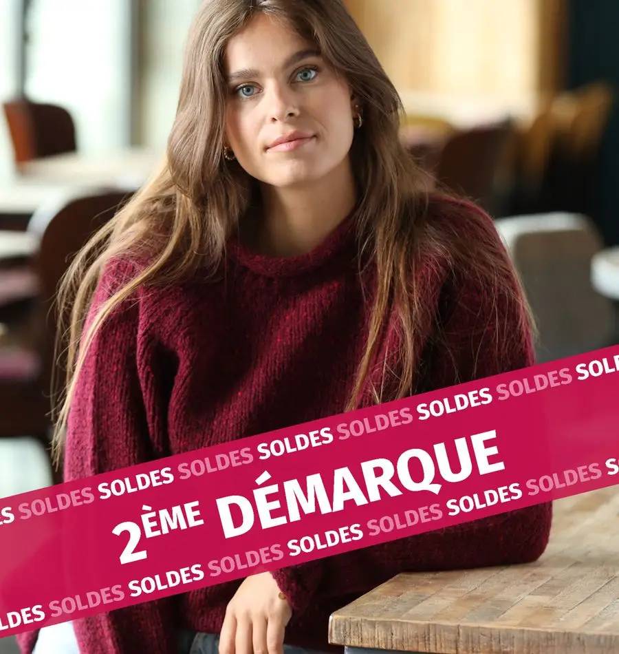 Jusqu'au 6 février 2024, profitez de la 2ème démarque sur tous les articles soldés de la collection femme et homme