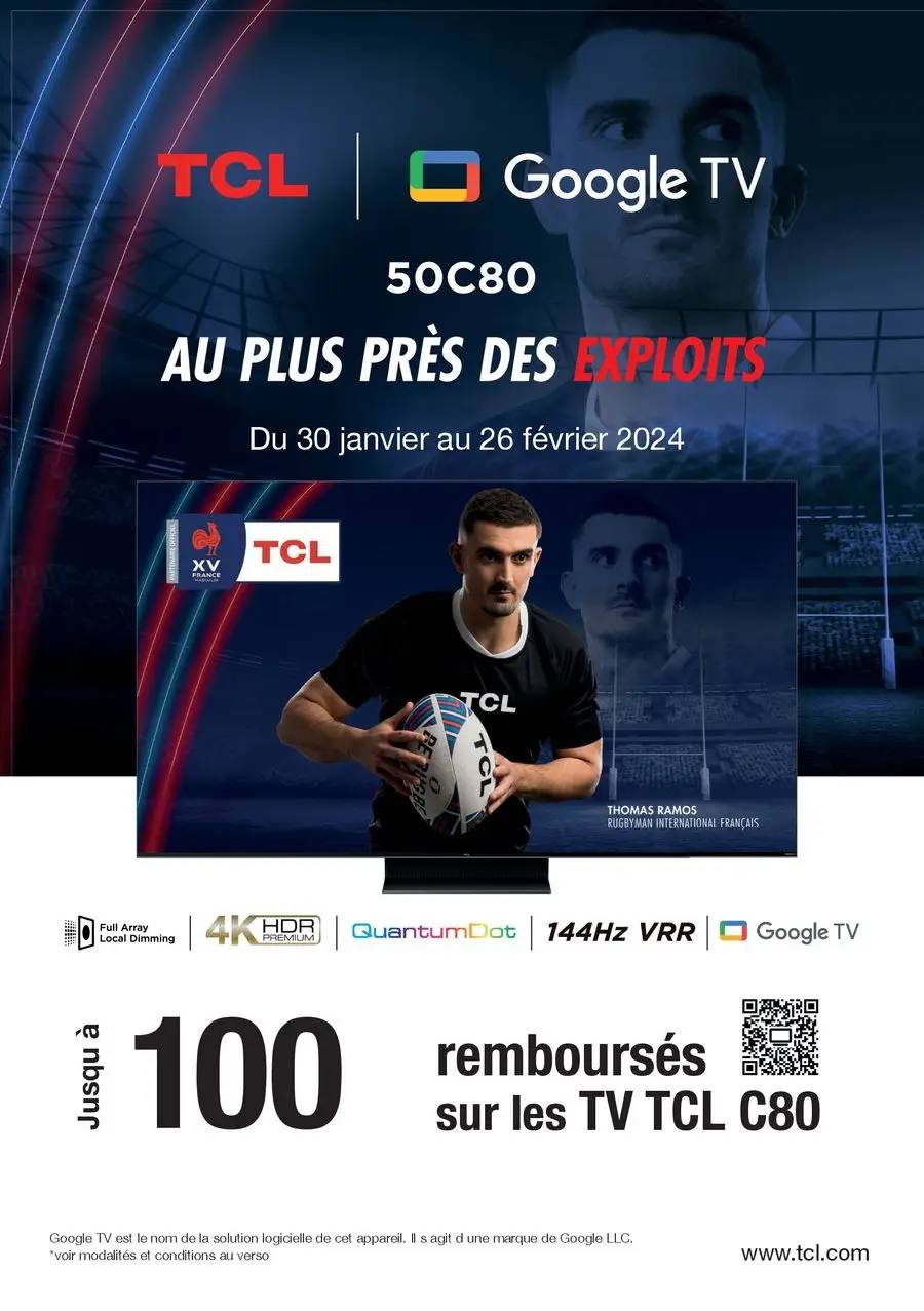 Jusqu'à 100€ remboursés avec TCL