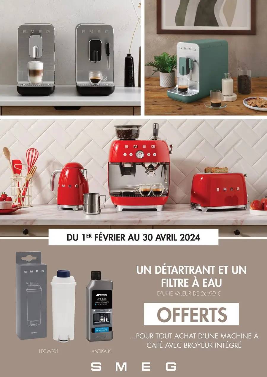 Détartrant et un filtre à eau offerts