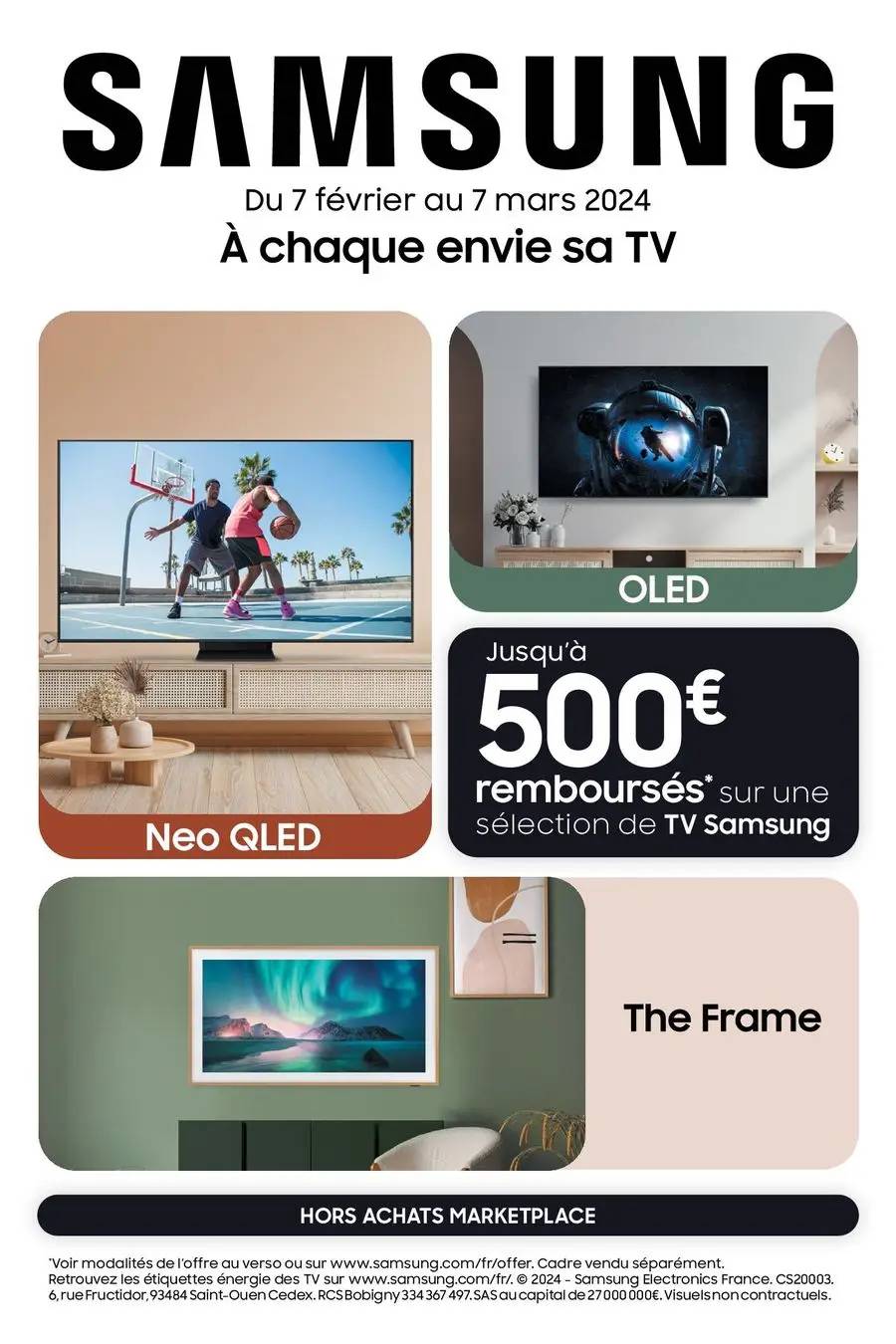 Jusqu'à 500€ remboursés