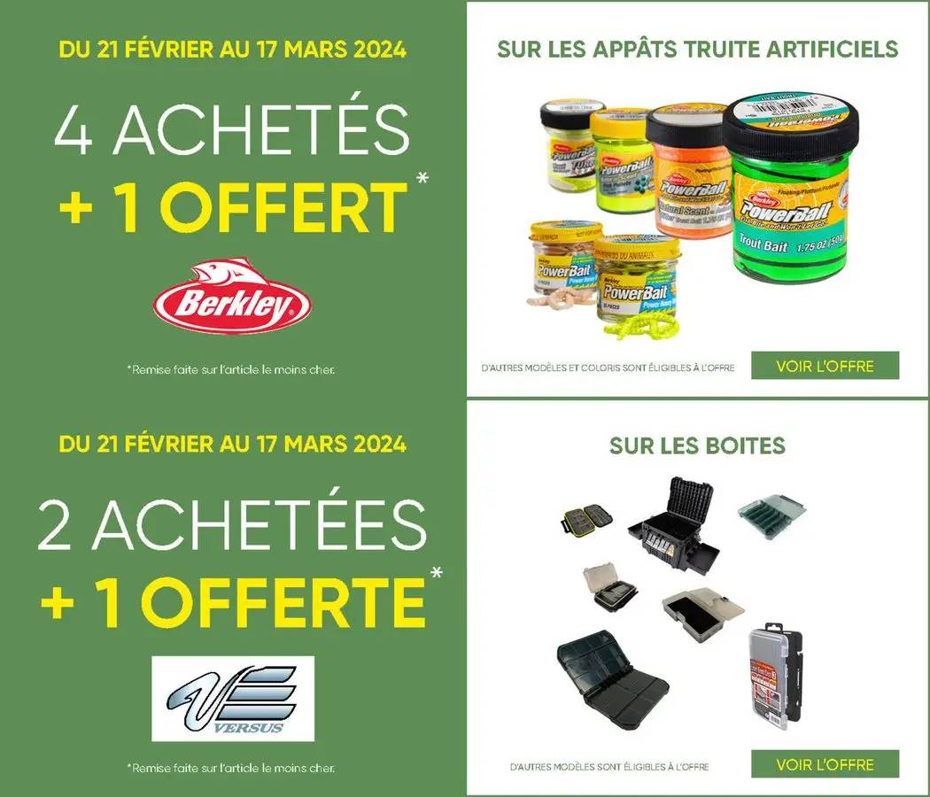 4 achetés + 1 offert