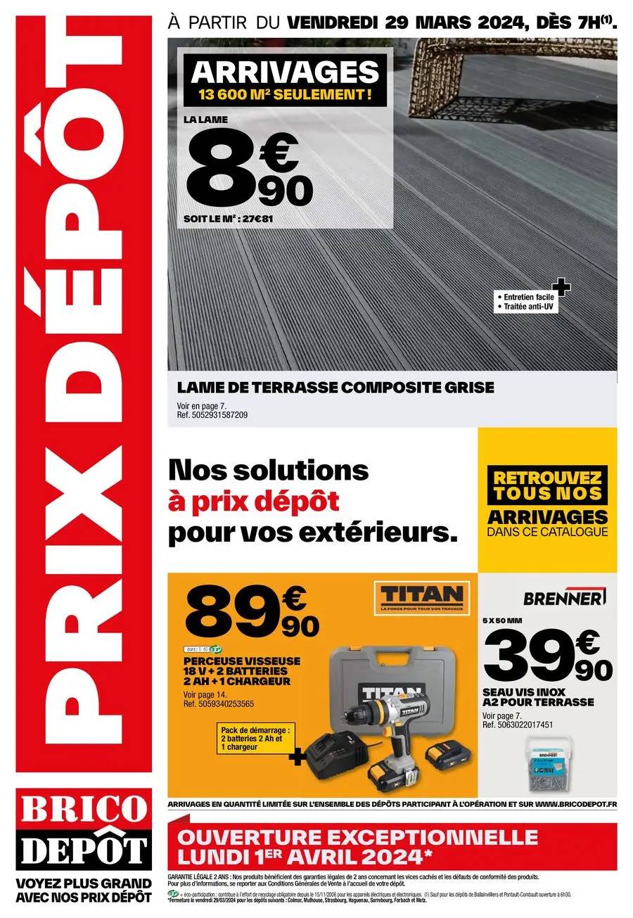 PRIX DÉPÔT