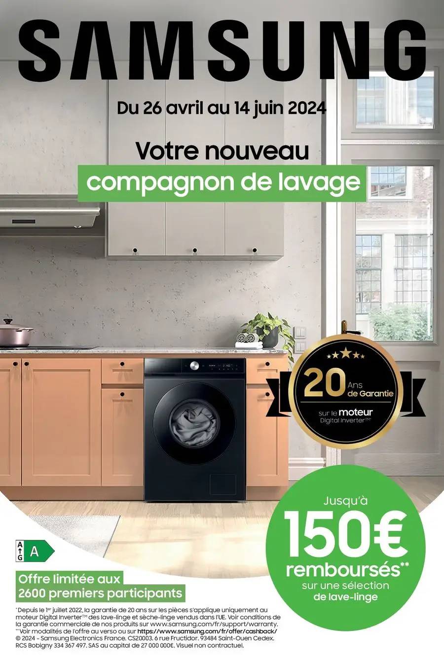 OFFRE SAMSUNG : JUSQU'À 130€ REMBOURSÉS !