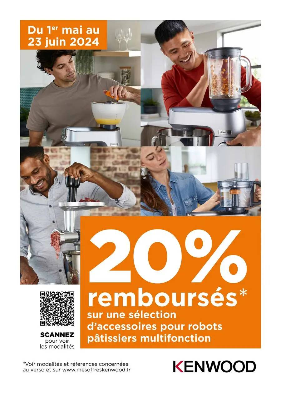 OFFRE KENWOOD: 20% REMBOURSÉS!