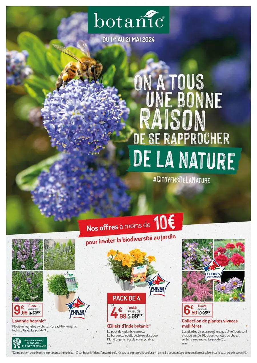 Nos offres à moins de 10€ pour inviter la biodiversité au jardin 