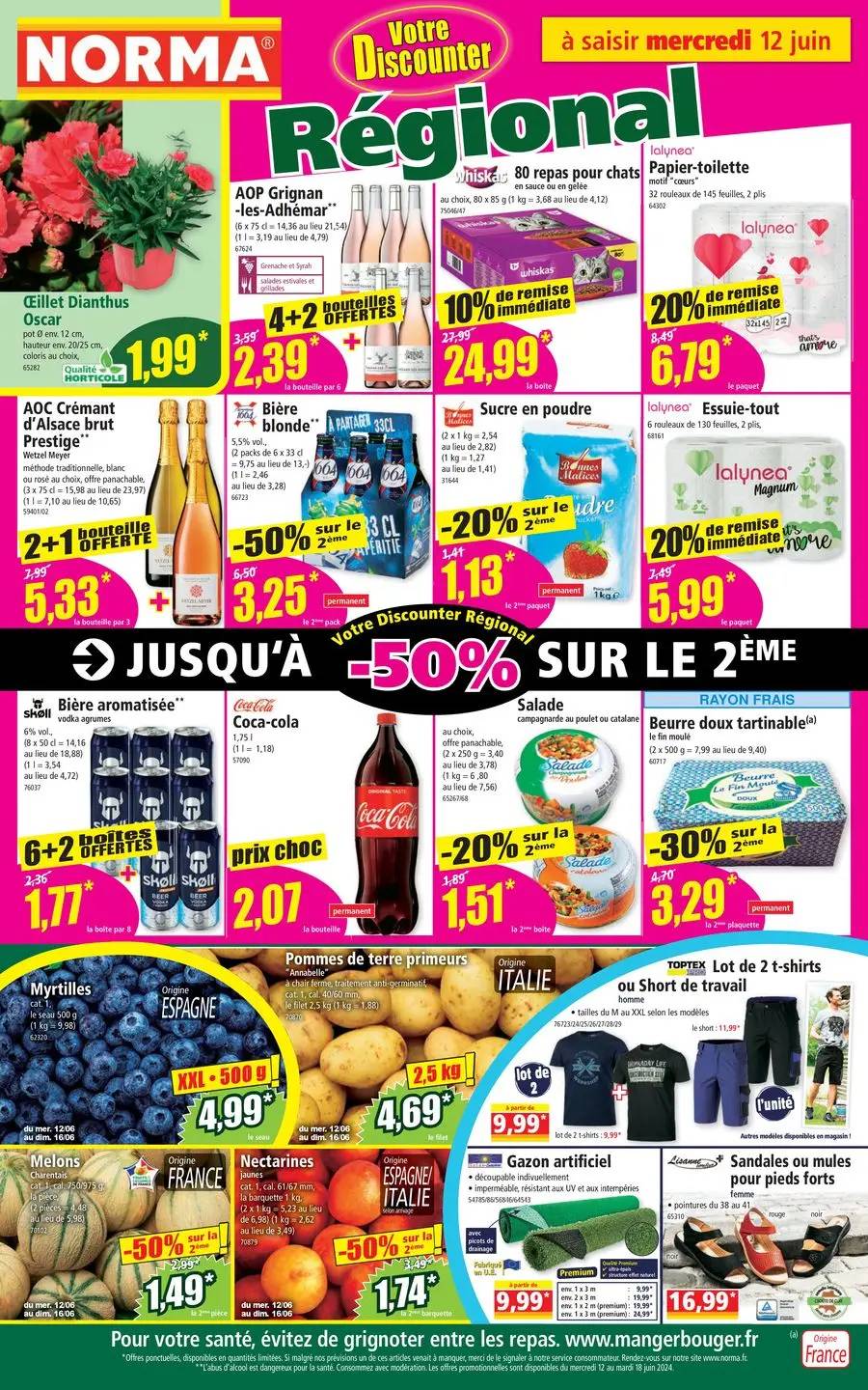 JUSQU‘À -50% SUR LE 2ÈME