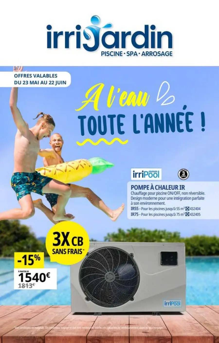 A l'eau toute l'année !