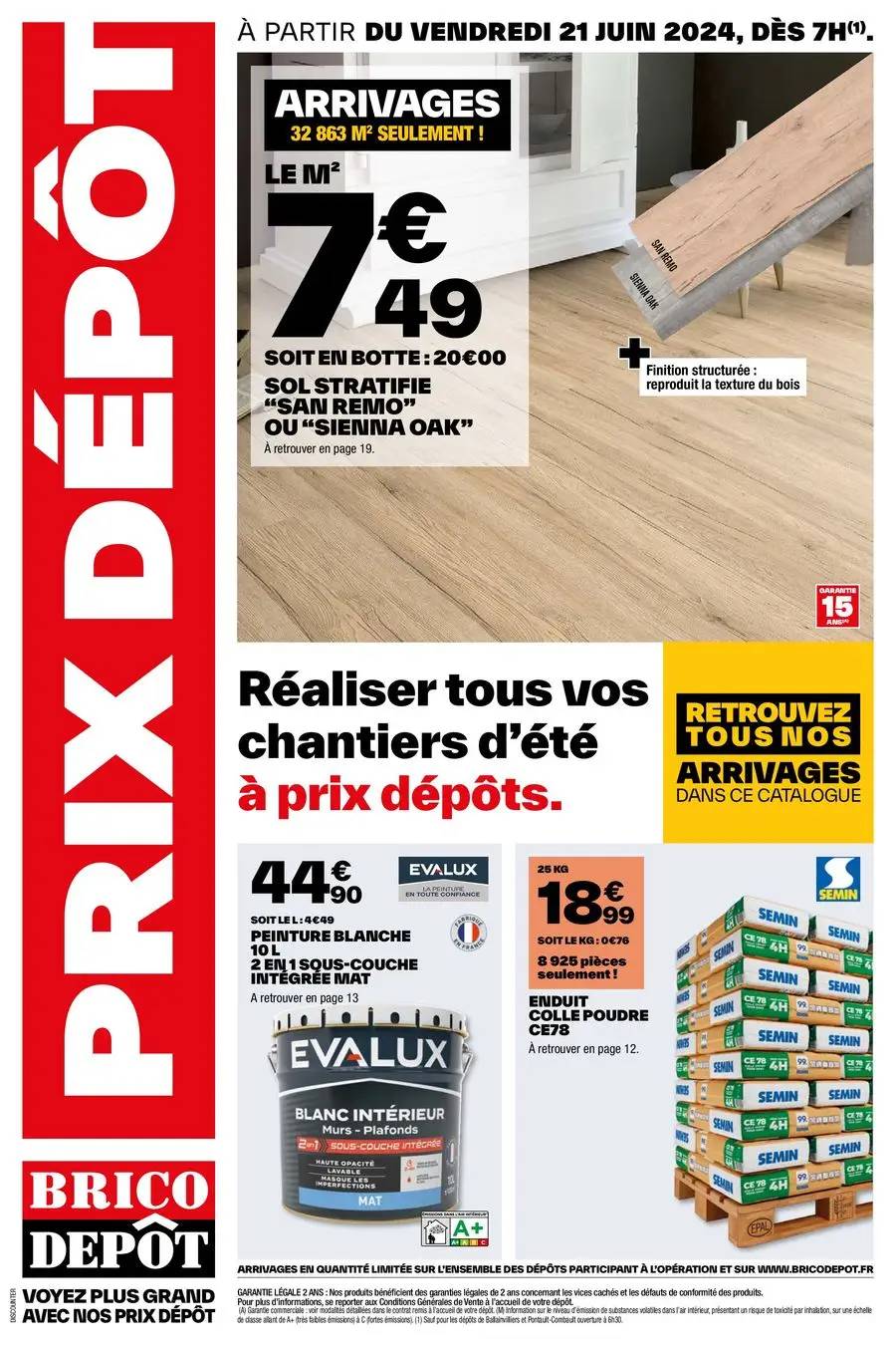 PRIX DÉPÔT