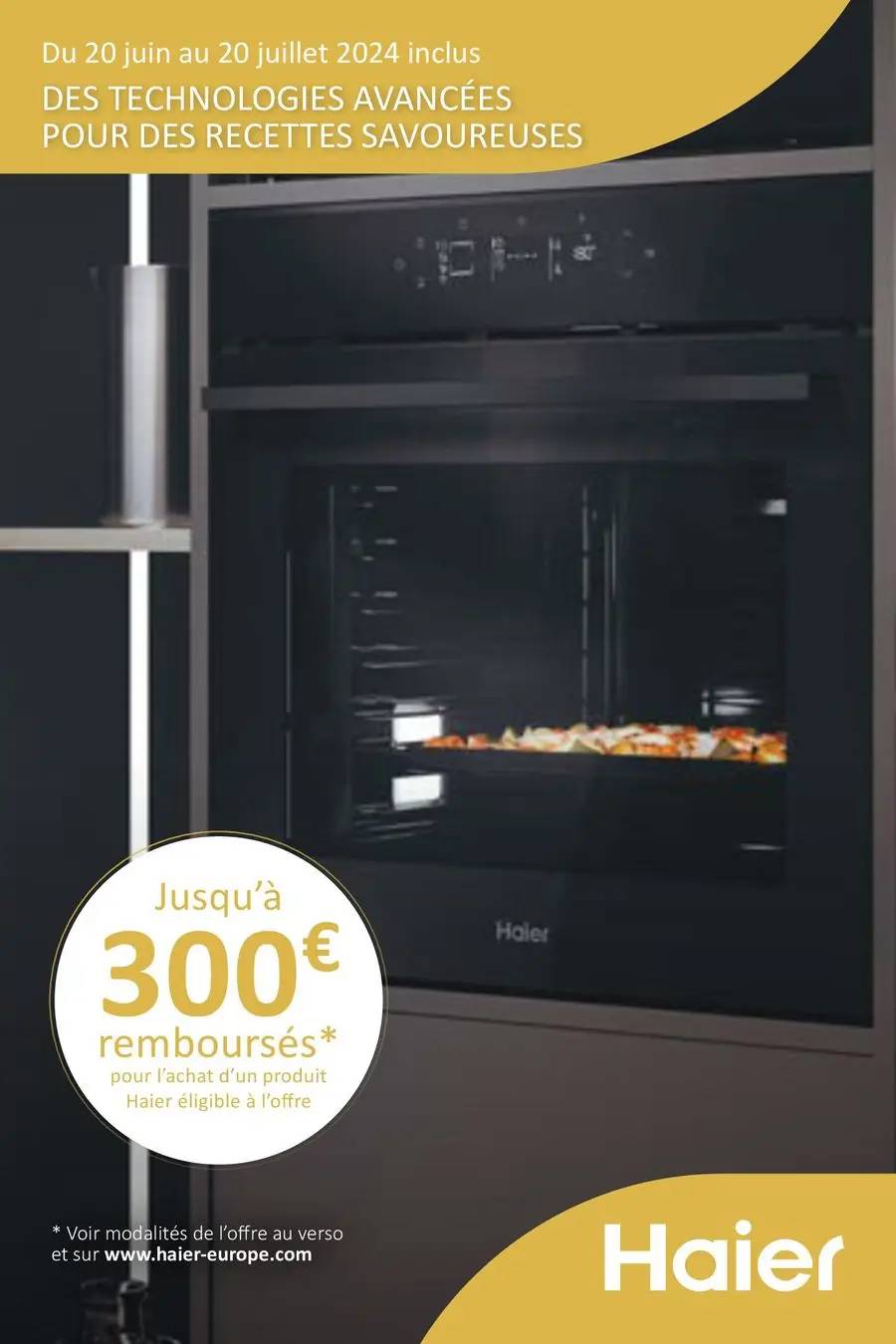  OFFRE HAIER : JUSQU'À 110€ REMBOURSÉS !