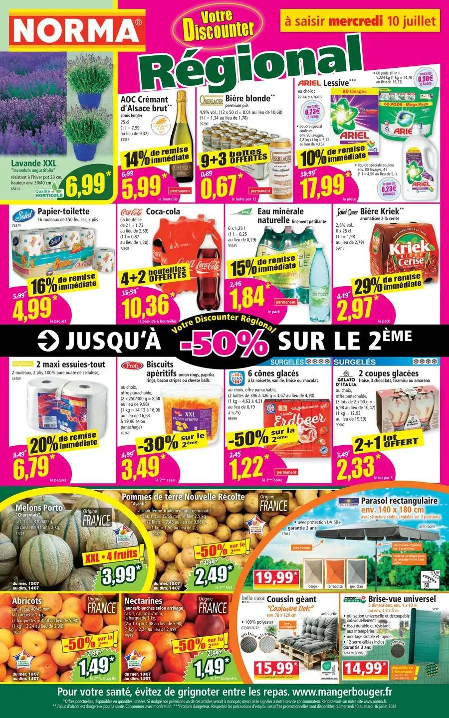 JUSQU‘À -50% SUR LE 2ÈME