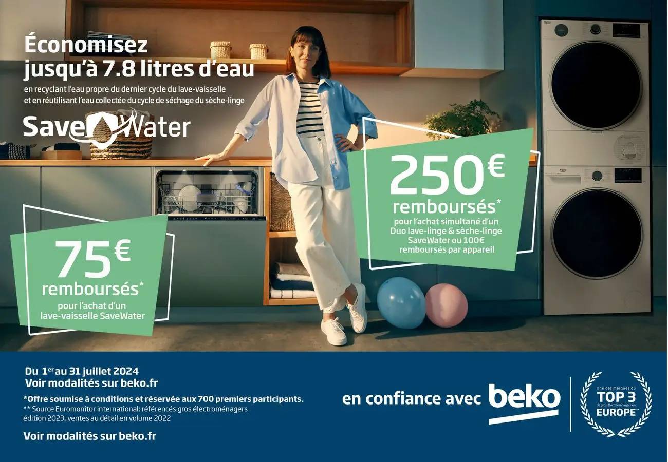  OFFRE BEKO : 75€ REMBOURSÉS !