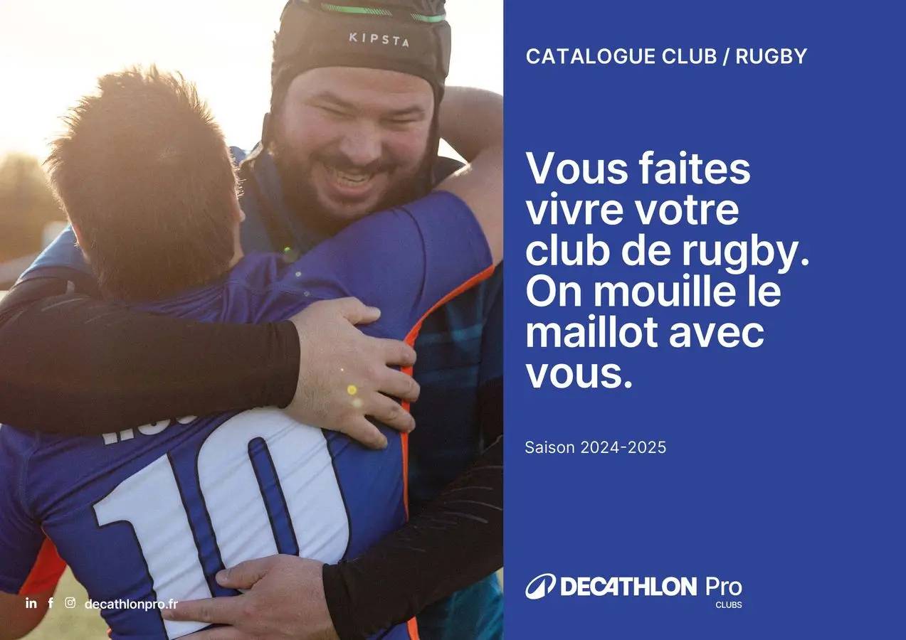 Vous faites vivre votre club de rugby. On mouille le maillot avec vous.