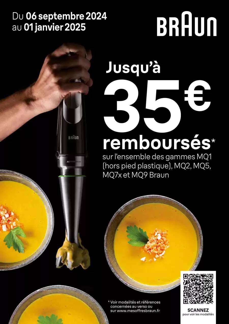 Jusqu'à 35€ remboursés