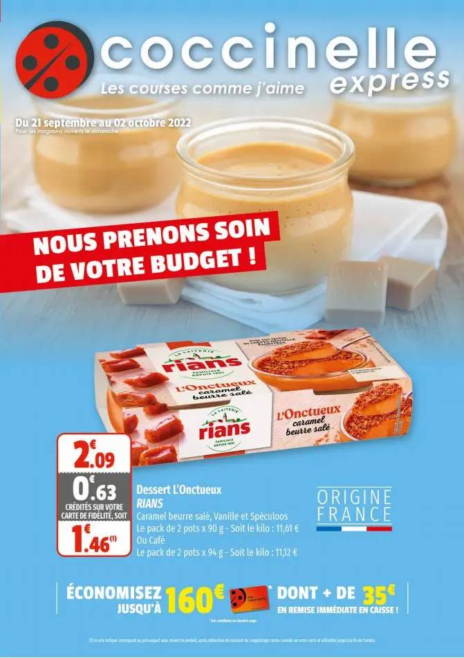 Nous prenons soin de votre budget!