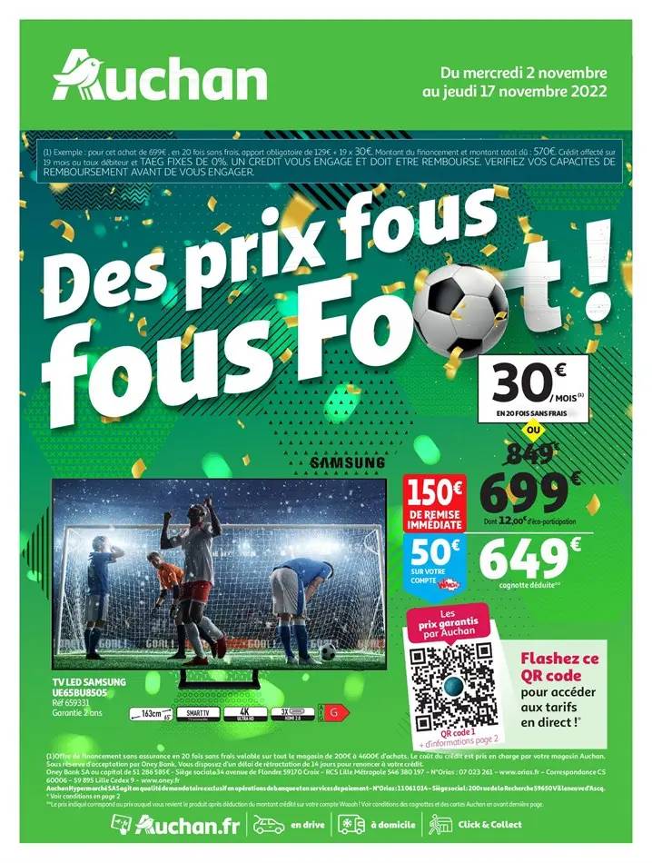 Des prix fous fous Foot