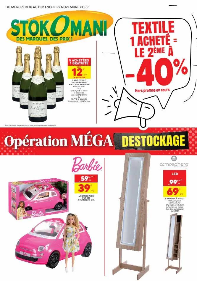 Opération méga déstockage