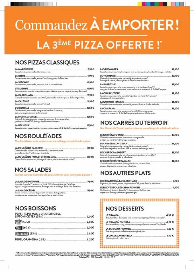 Tablapizza Carte