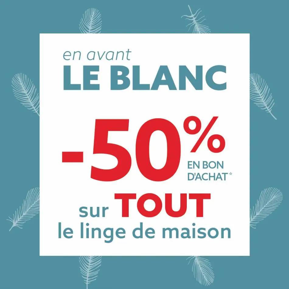 -50% en bon d'achat 