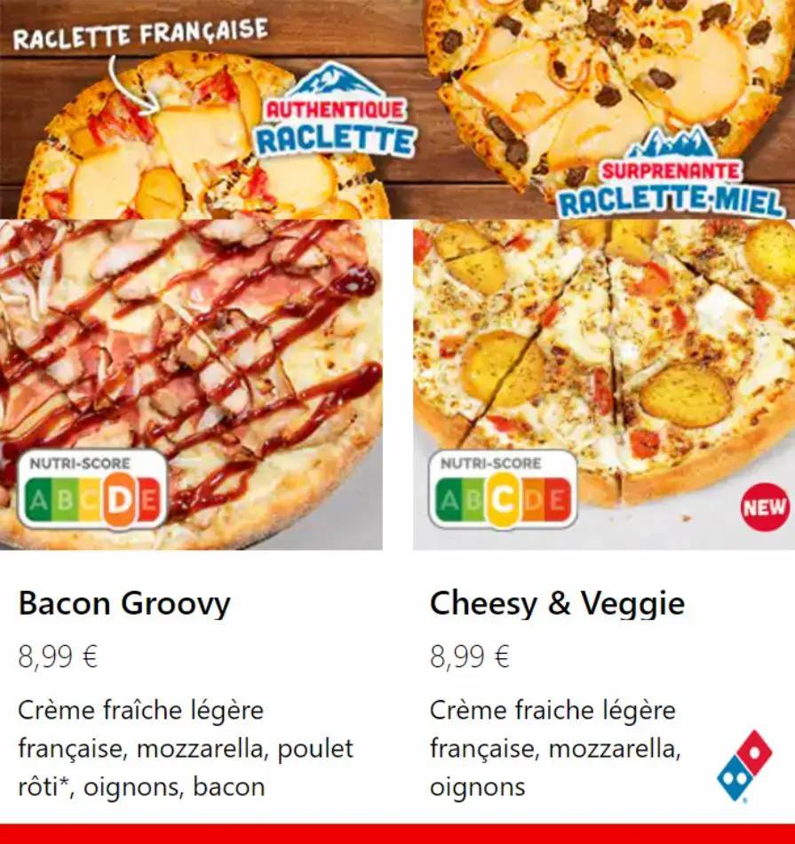 Pizza Menu 