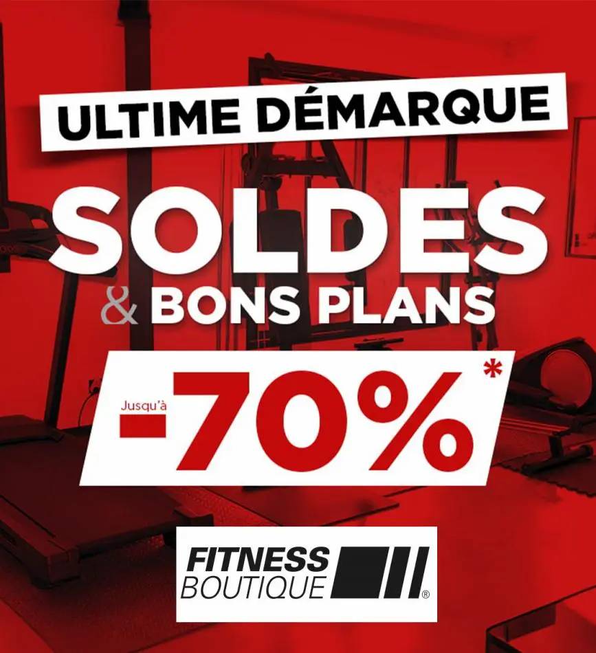 Jusqu'à -70%  Fitness Boutique