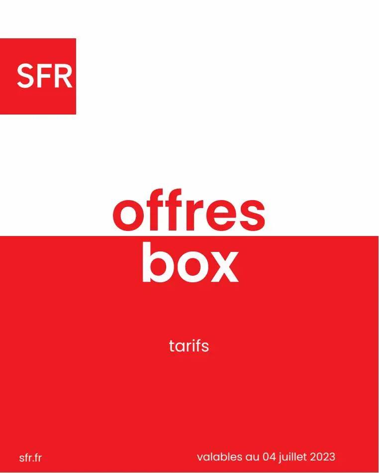 Offres box tarifs