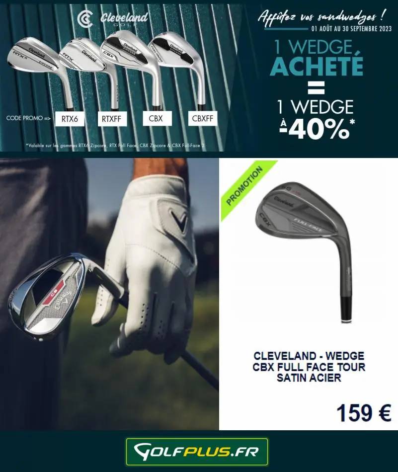 1 Wedge acheté = 1 Wedge à -40%*