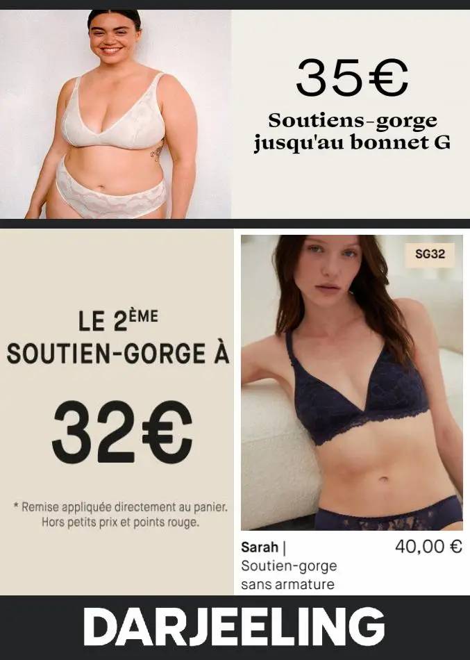 Le 2ème Soutien-Gorge à 32€