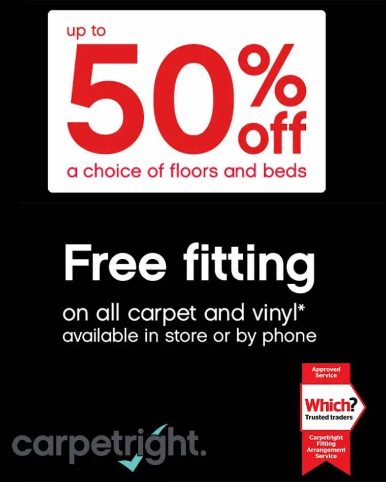 -50% off Carpet offers