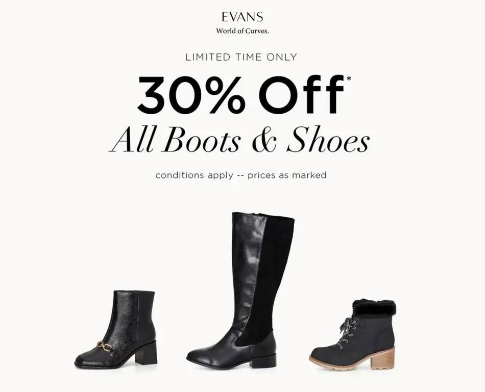 30% OFF* SHOES