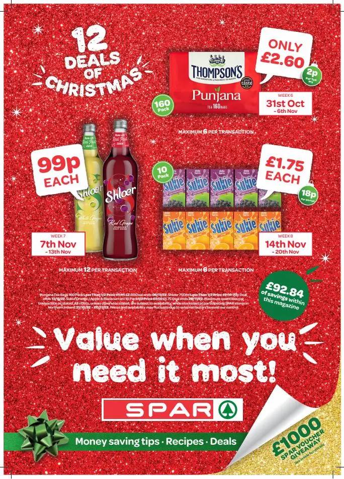 12 DEALS OF CHRISTMAS- SPAR