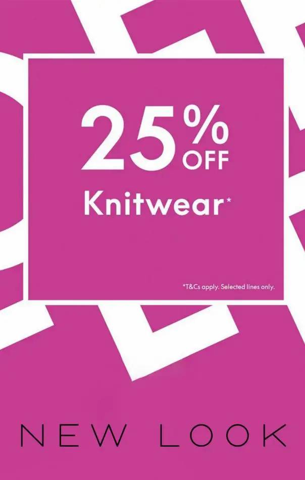 25% Off Selected Knitwear