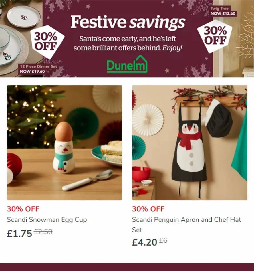 Festive Savings 30% Off!