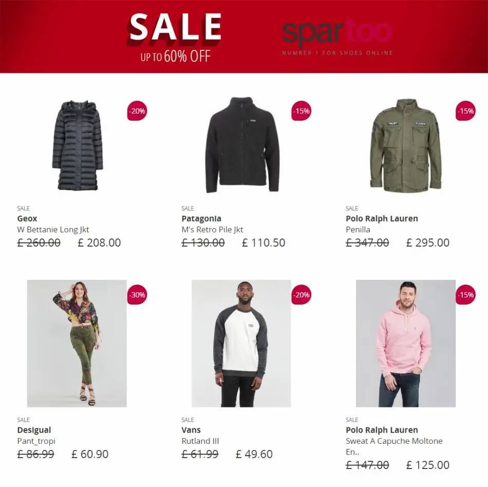 Sale up to 60% off