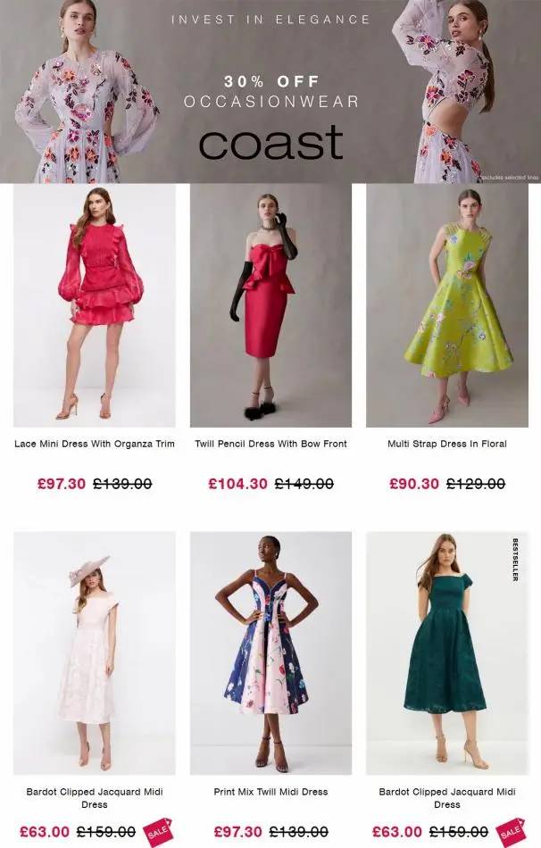 30% off occasionwear