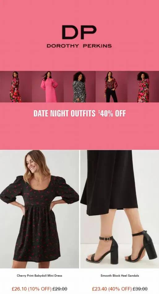 Date night outfits up to 40% off