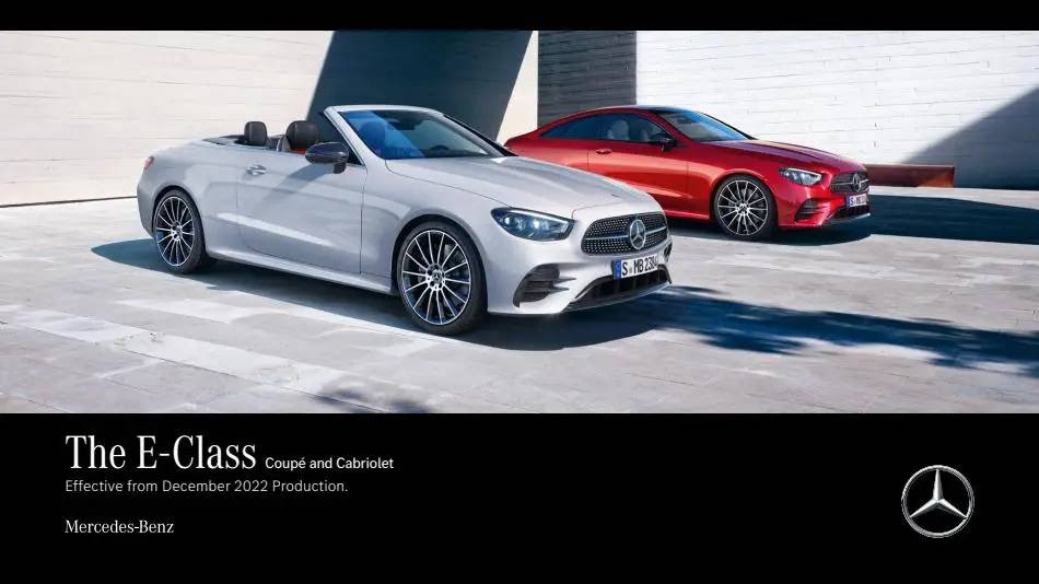 E Class Coupe Cabriolet C238 A238