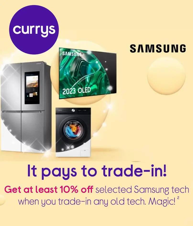 10% off selected Samsung tech