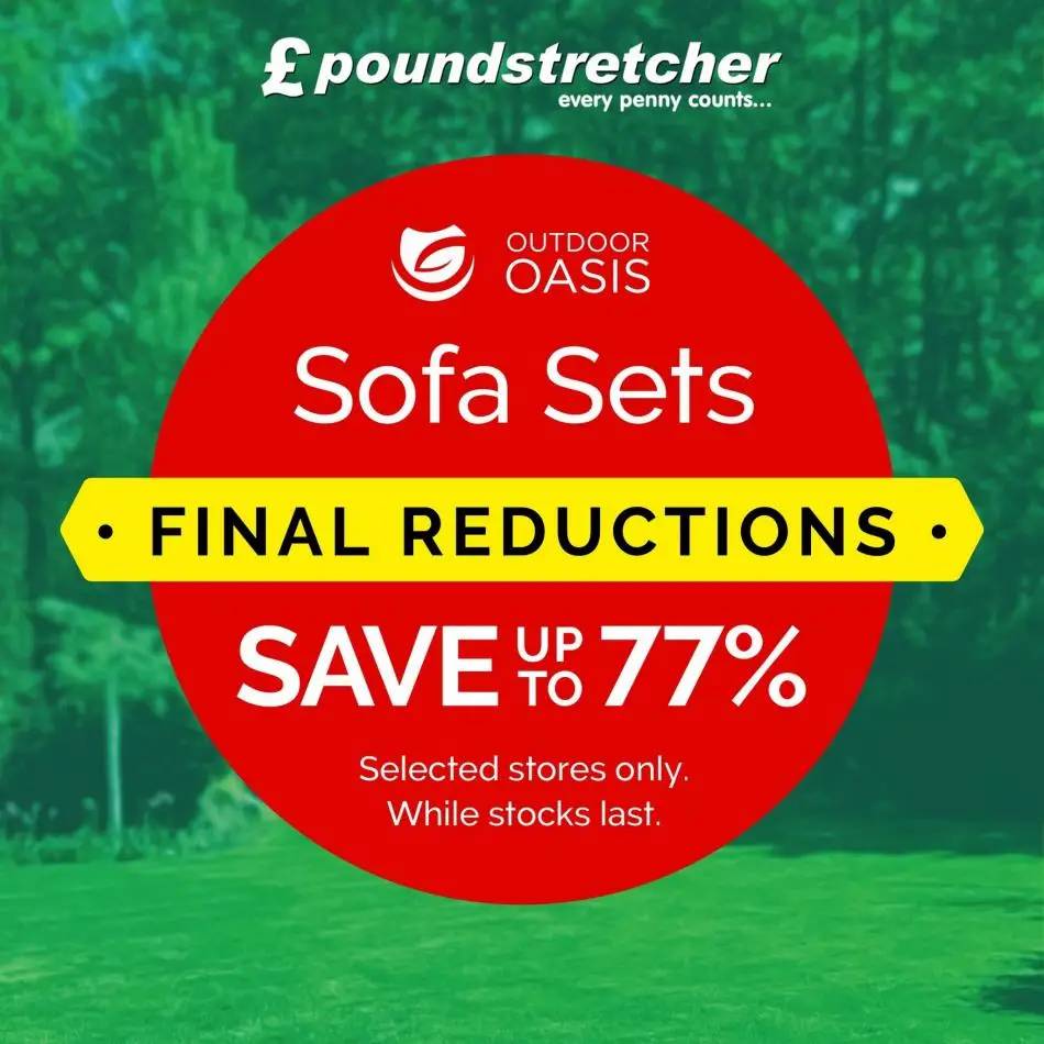 Poundstretcher Final Garden Furniture Clearance