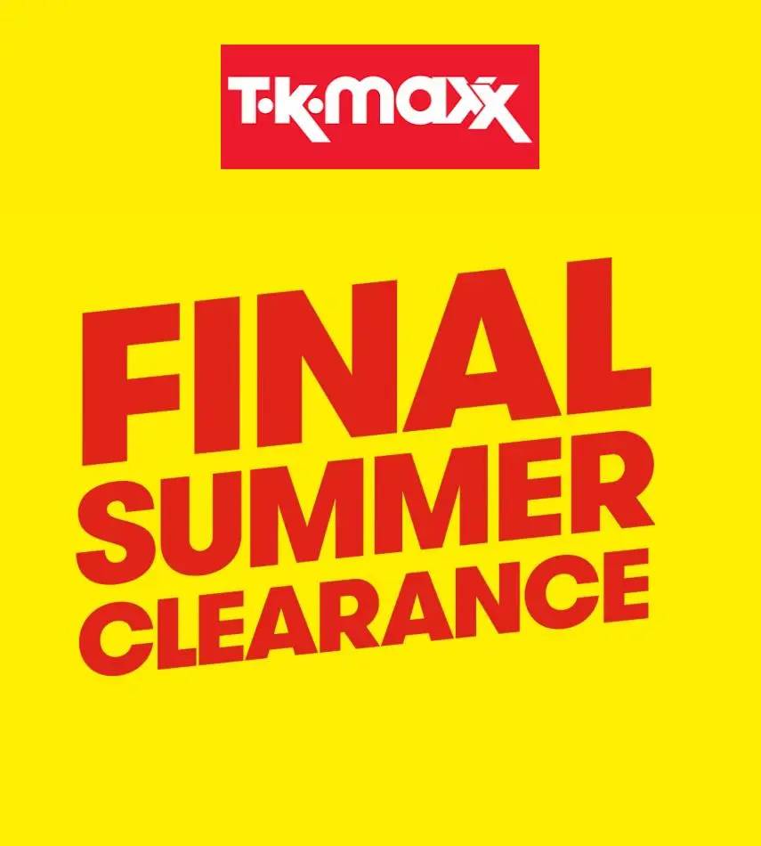 TK Maxx Final Summe Sale