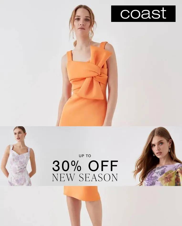 Coast up 30% off New Season