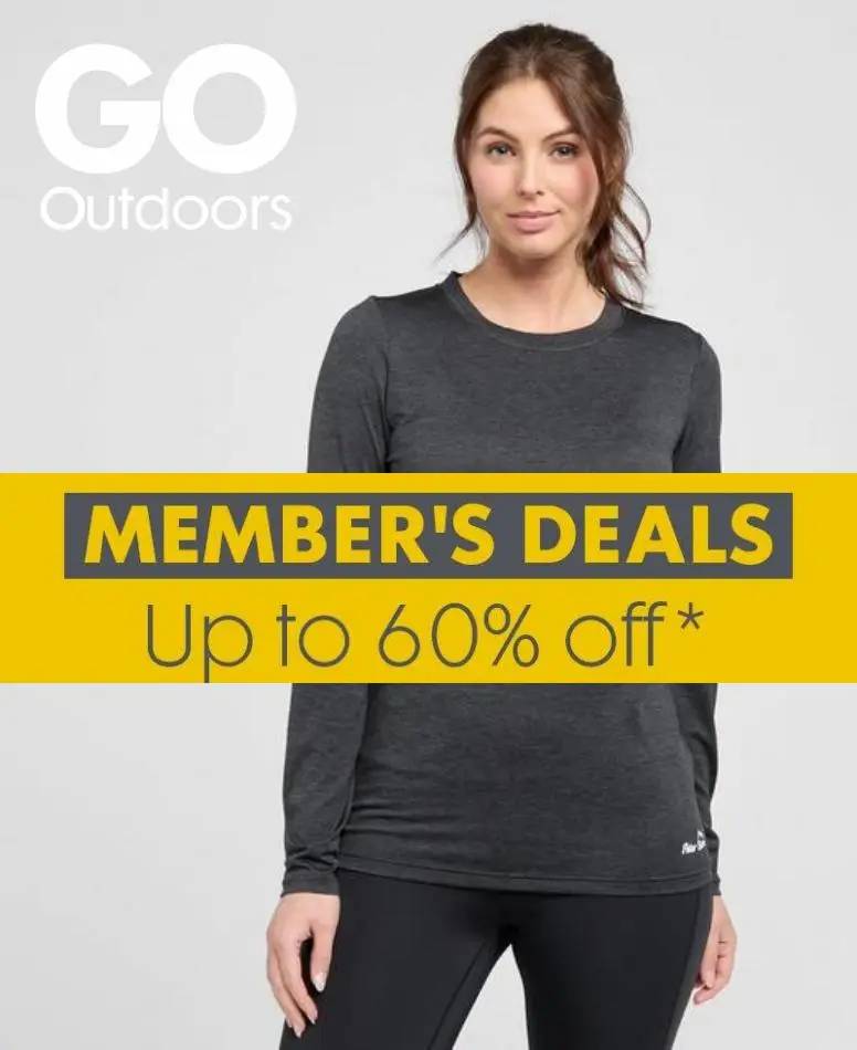 Go Outdoors Member's Deals Up to 60% Off