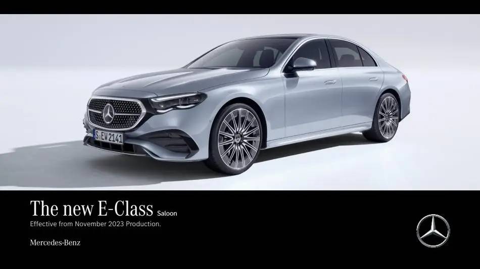 Mercedes Benz New E-Class Saloon