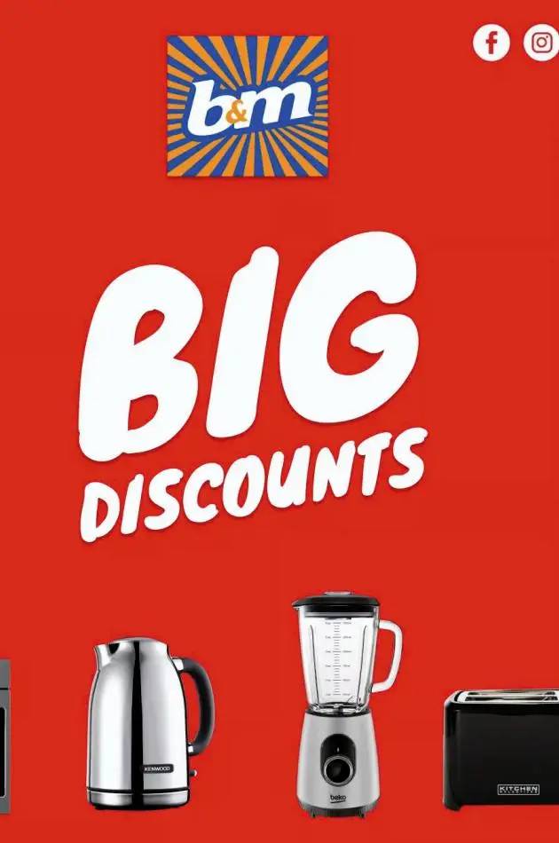 B&M Stores Big Discounts