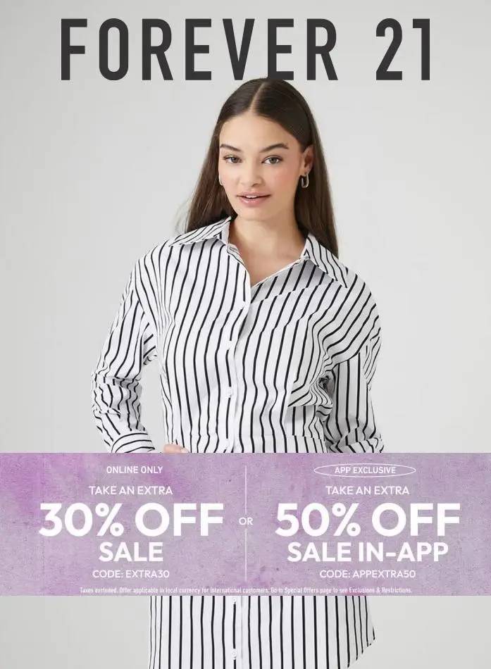 Forever 21 30% Off