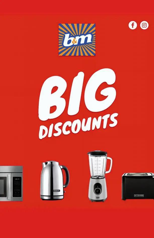 B&M Stores Big Discounts