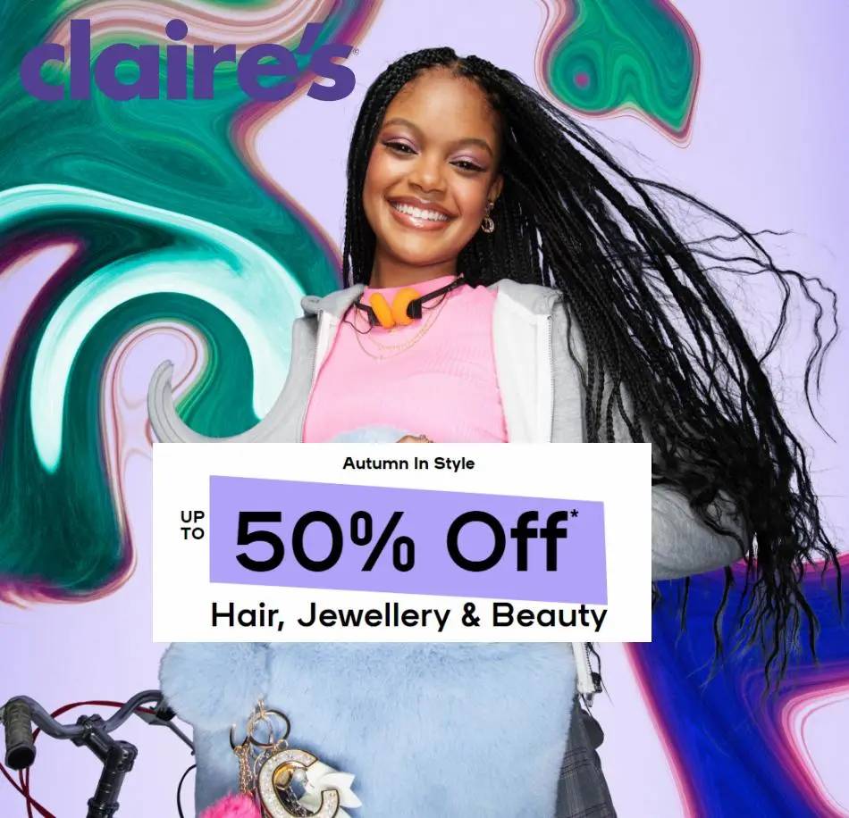 Claire's Up to 50% Off